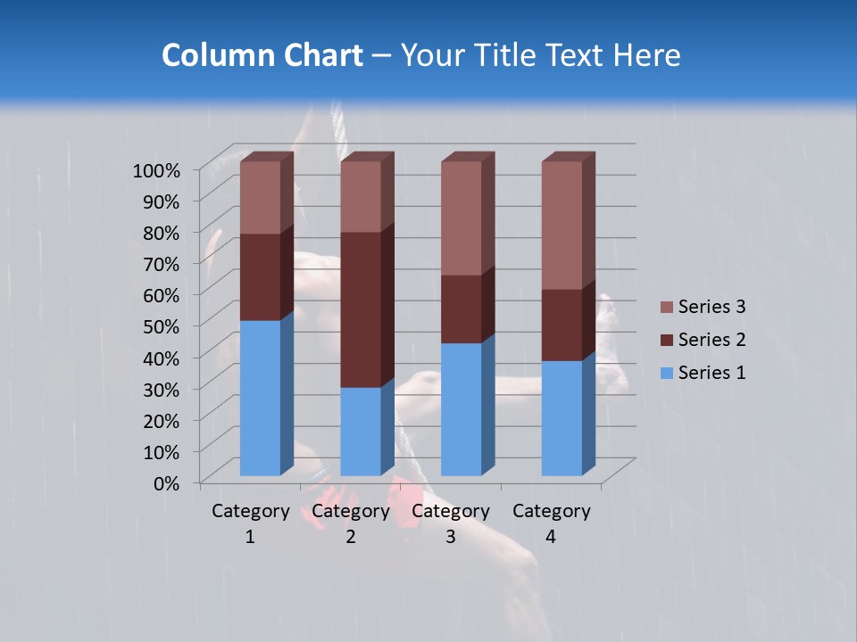 A Man Hanging From A Rope On A Building PowerPoint Template