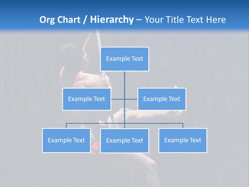 A Man Hanging From A Rope On A Building PowerPoint Template