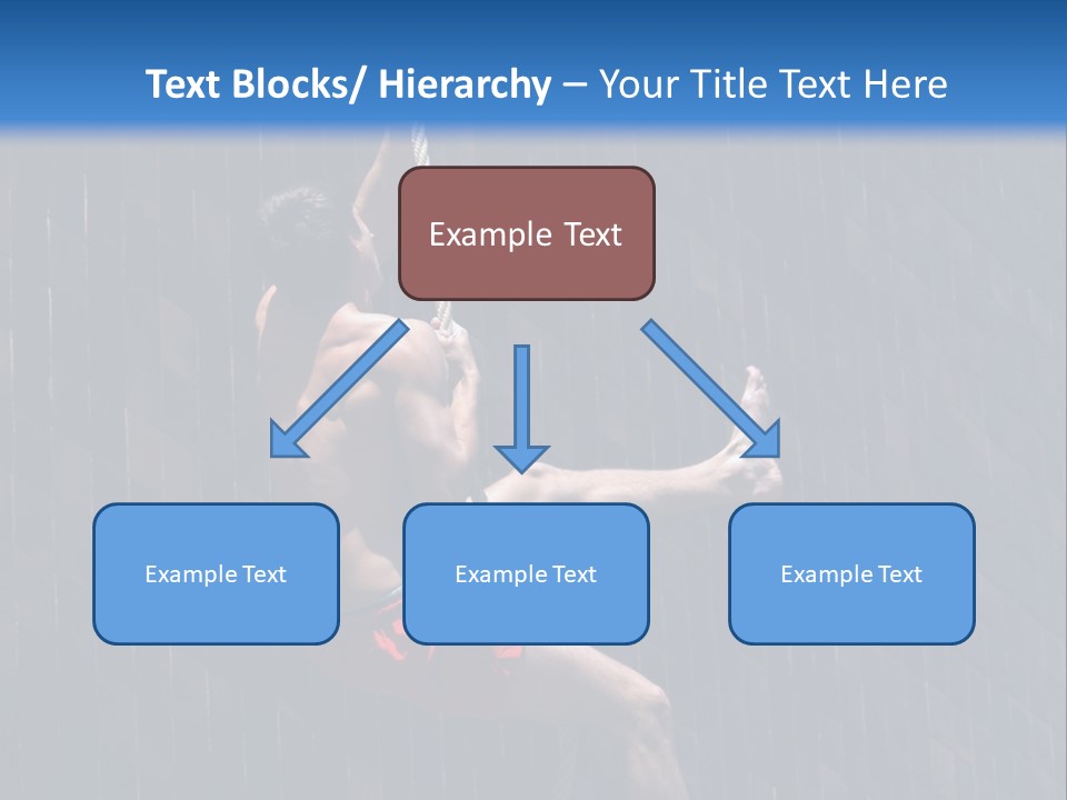 A Man Hanging From A Rope On A Building PowerPoint Template