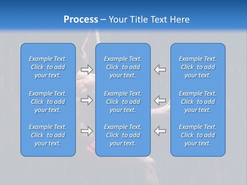 A Man Hanging From A Rope On A Building PowerPoint Template