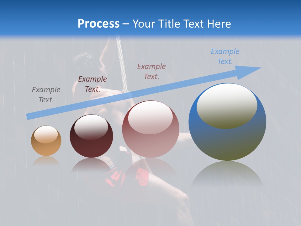 A Man Hanging From A Rope On A Building PowerPoint Template