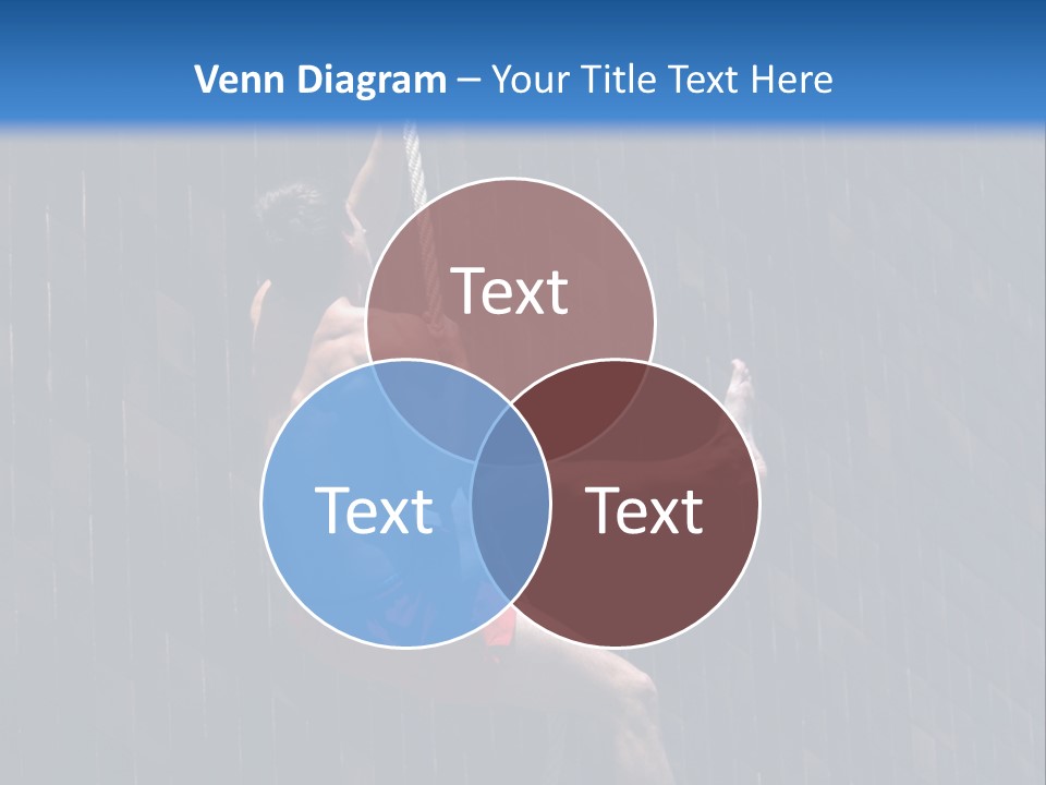 A Man Hanging From A Rope On A Building PowerPoint Template