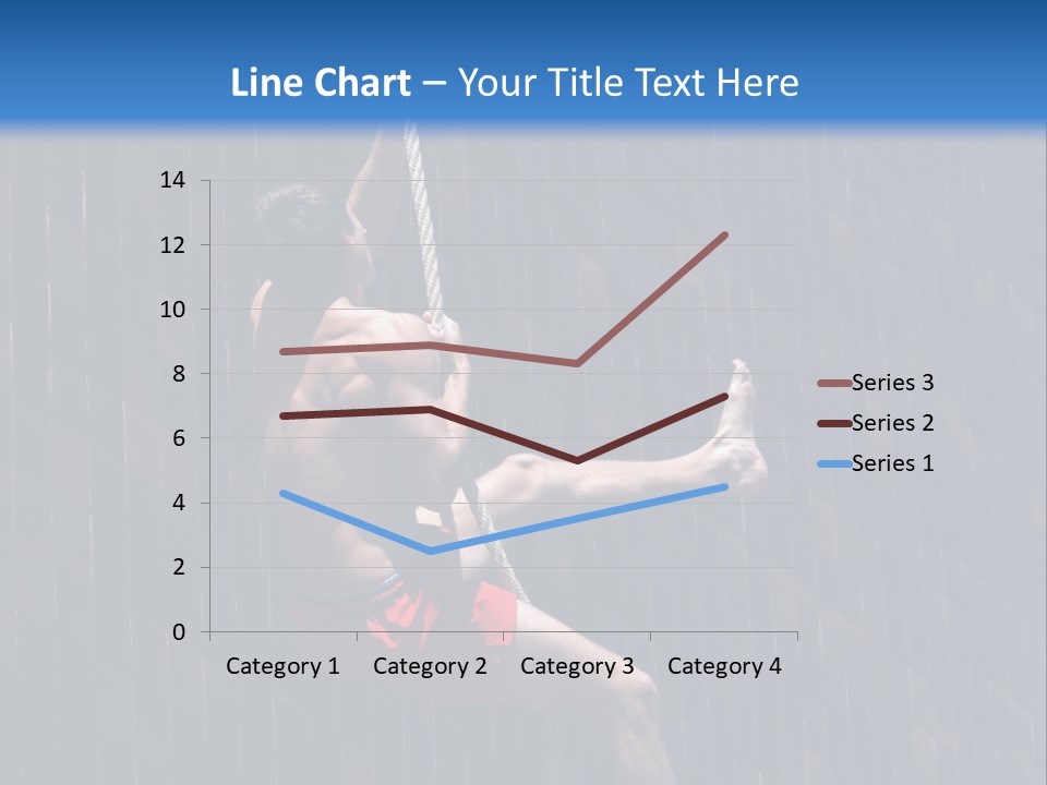 A Man Hanging From A Rope On A Building PowerPoint Template