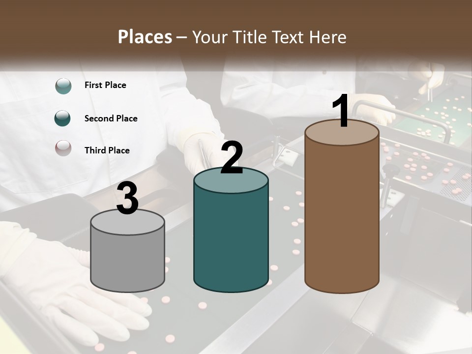 Two People In White Lab Coats Working On A Machine PowerPoint Template