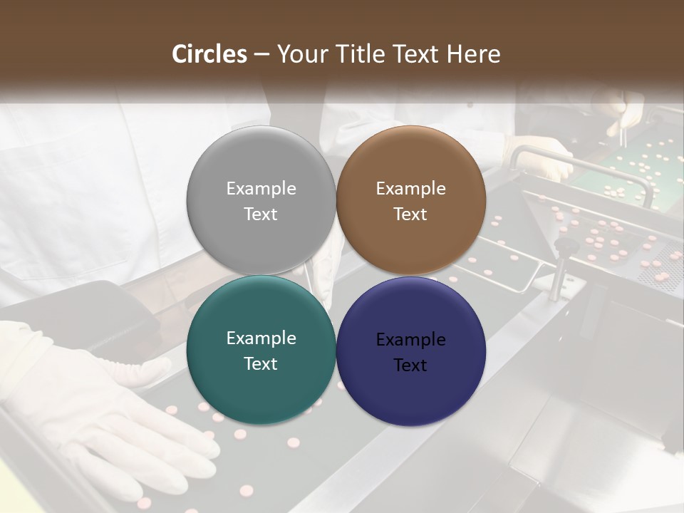 Two People In White Lab Coats Working On A Machine PowerPoint Template