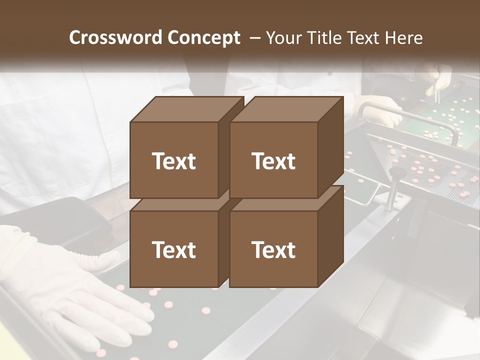 Two People In White Lab Coats Working On A Machine PowerPoint Template