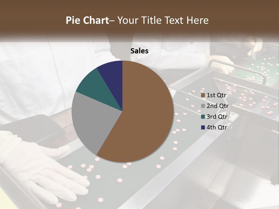 Two People In White Lab Coats Working On A Machine PowerPoint Template