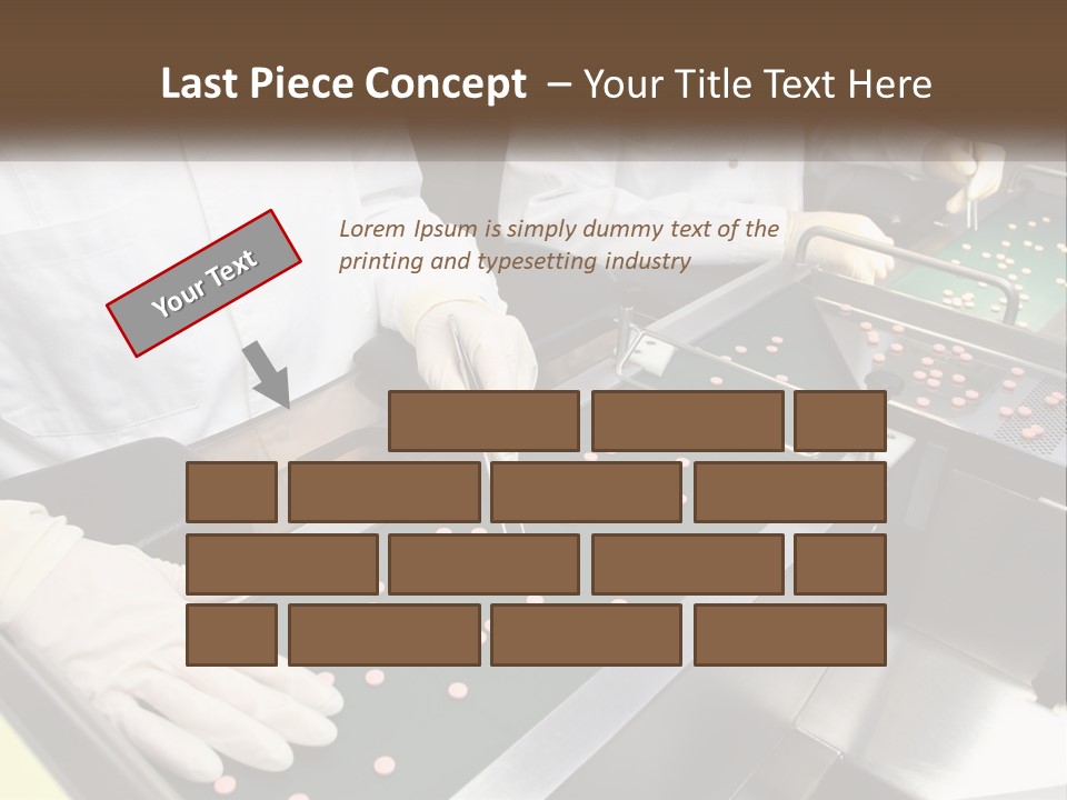 Two People In White Lab Coats Working On A Machine PowerPoint Template