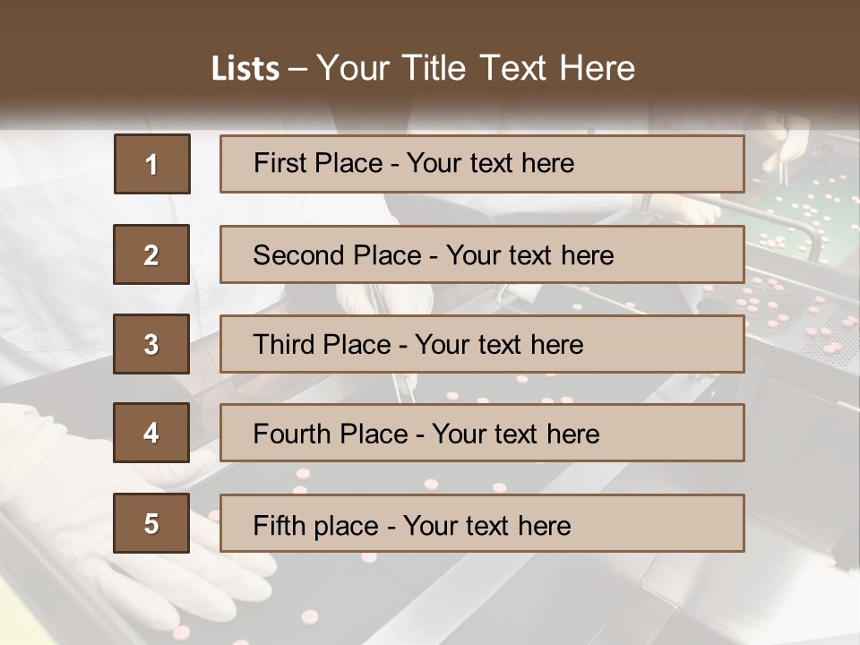 Two People In White Lab Coats Working On A Machine PowerPoint Template