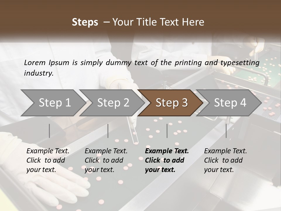Two People In White Lab Coats Working On A Machine PowerPoint Template