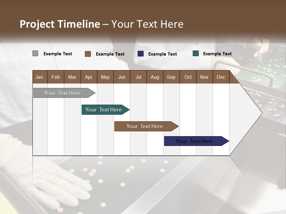 Two People In White Lab Coats Working On A Machine PowerPoint Template