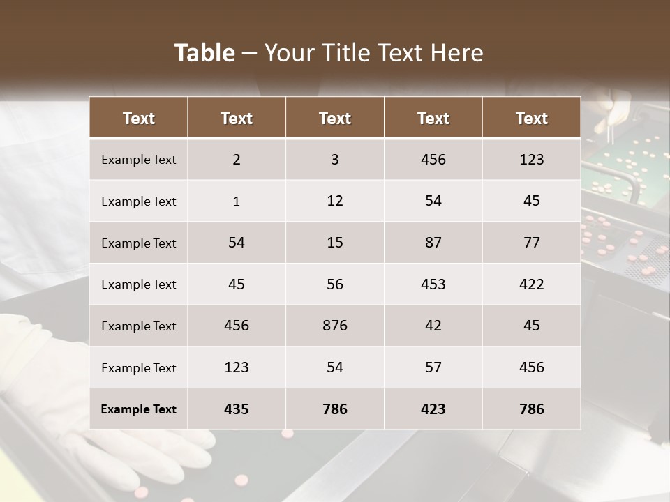 Two People In White Lab Coats Working On A Machine PowerPoint Template