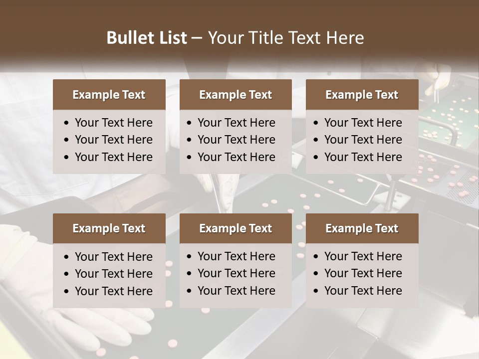 Two People In White Lab Coats Working On A Machine PowerPoint Template