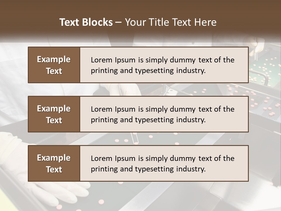 Two People In White Lab Coats Working On A Machine PowerPoint Template