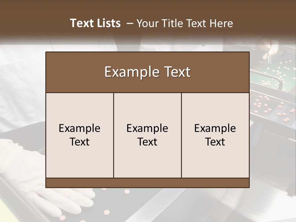 Two People In White Lab Coats Working On A Machine PowerPoint Template