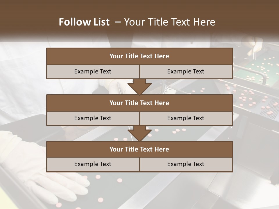Two People In White Lab Coats Working On A Machine PowerPoint Template
