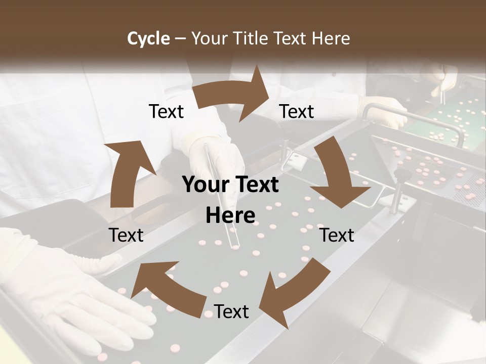 Two People In White Lab Coats Working On A Machine PowerPoint Template
