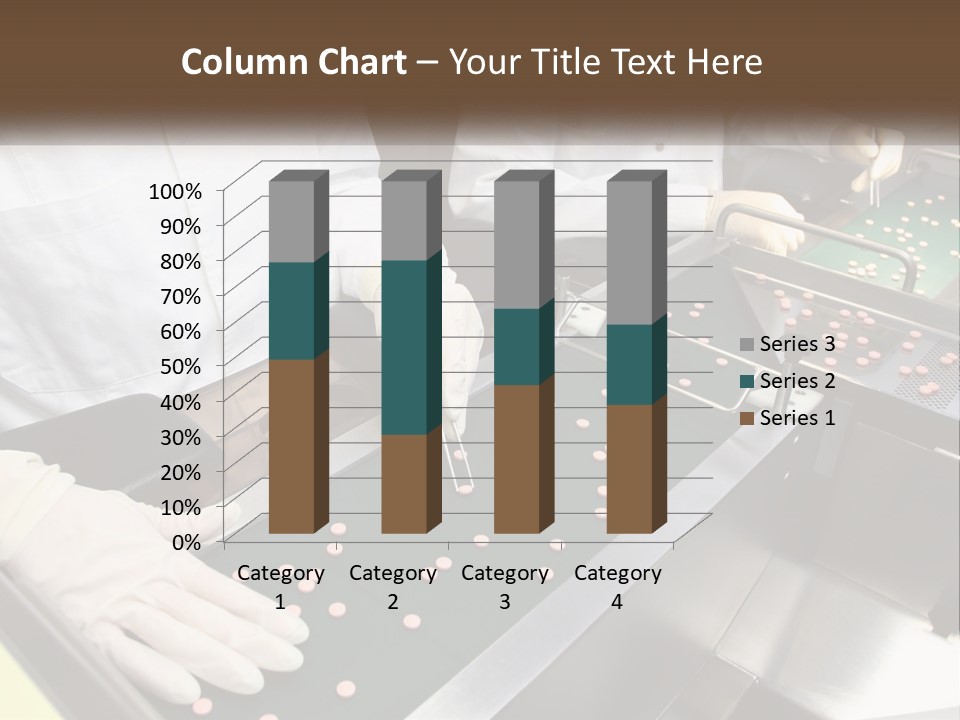 Two People In White Lab Coats Working On A Machine PowerPoint Template