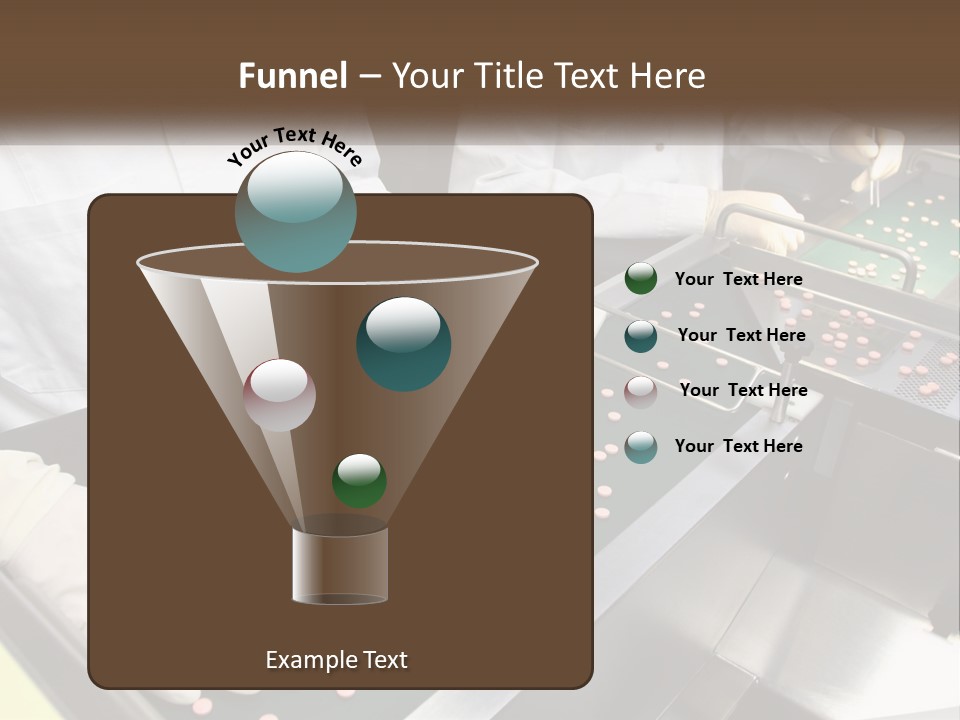 Two People In White Lab Coats Working On A Machine PowerPoint Template