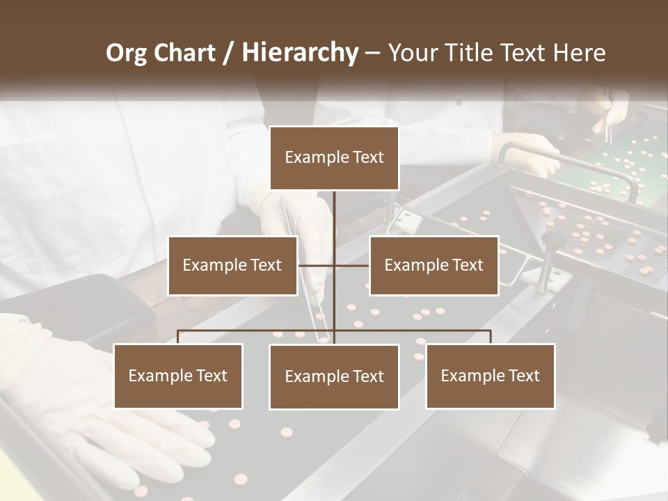 Two People In White Lab Coats Working On A Machine PowerPoint Template