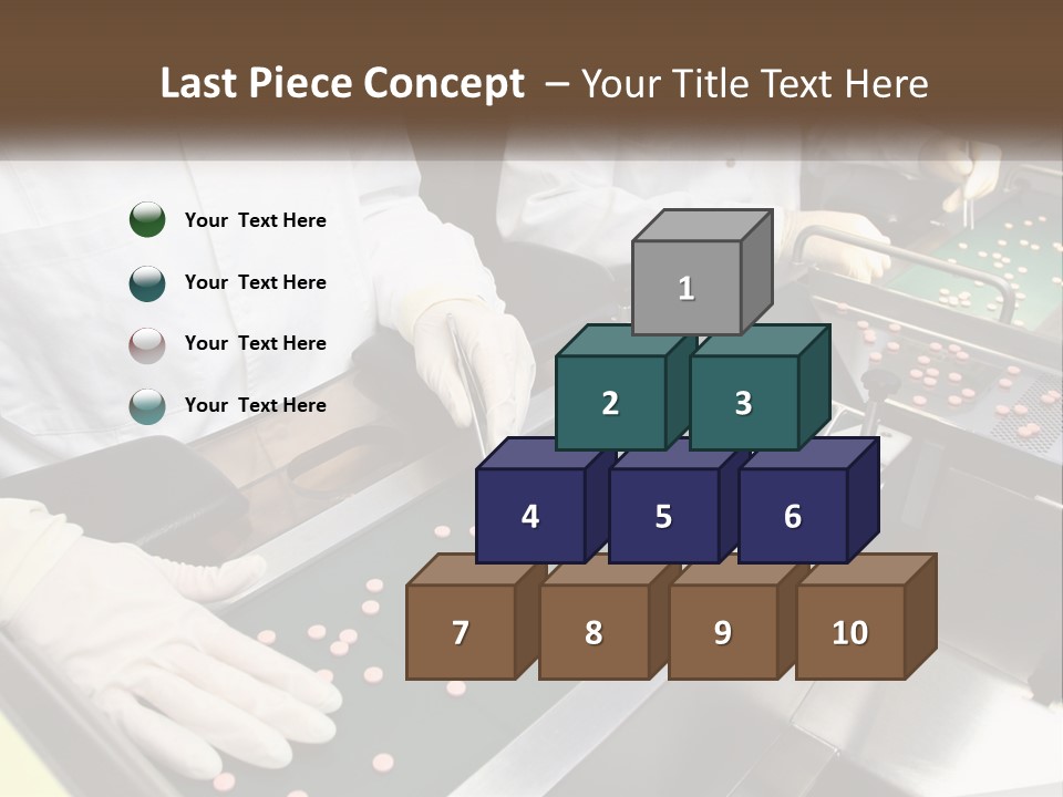 Two People In White Lab Coats Working On A Machine PowerPoint Template