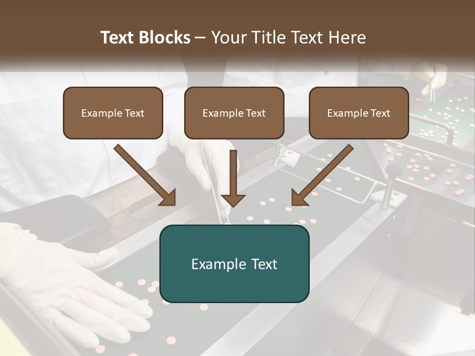 Two People In White Lab Coats Working On A Machine PowerPoint Template