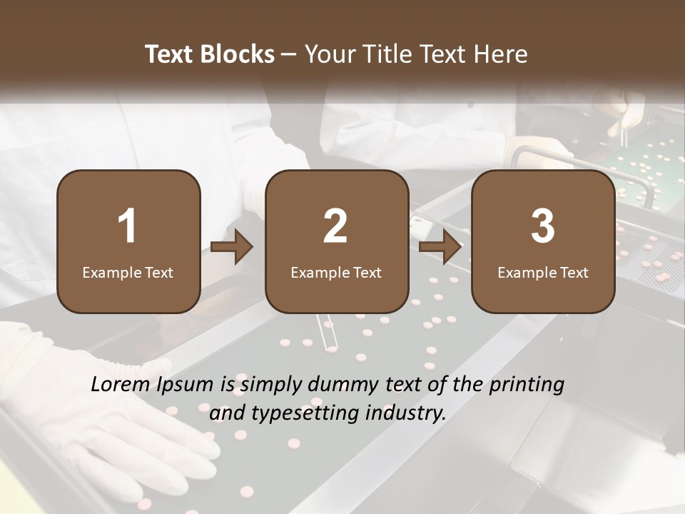 Two People In White Lab Coats Working On A Machine PowerPoint Template