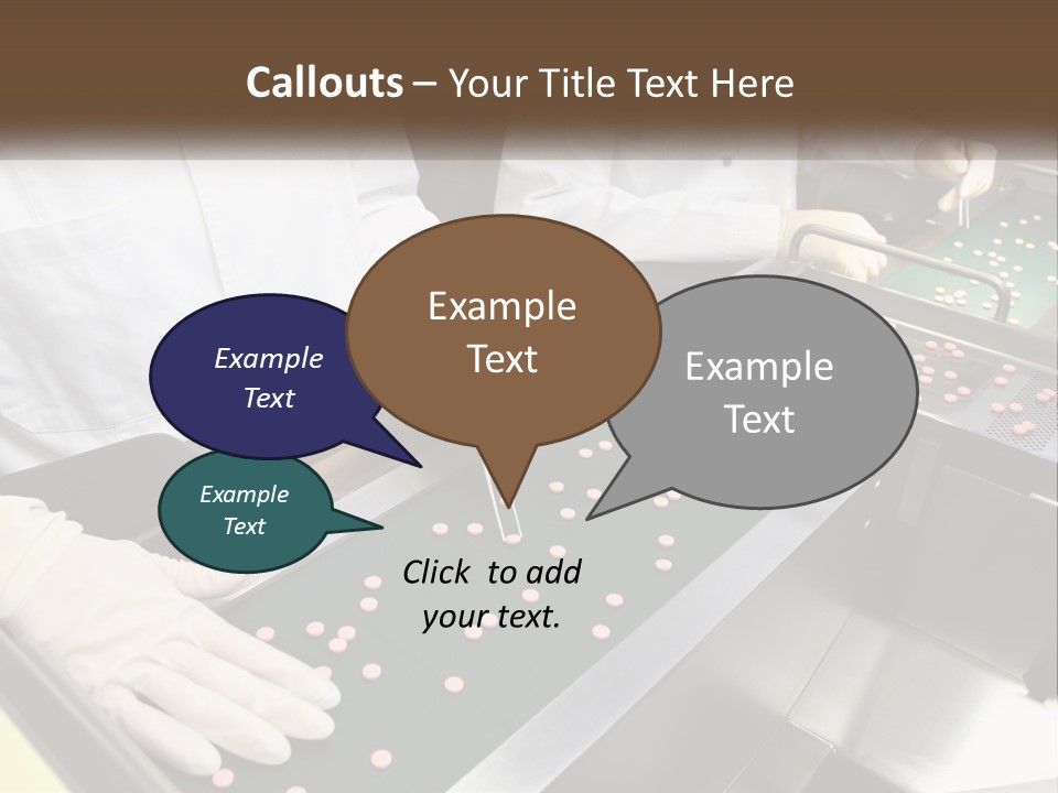 Two People In White Lab Coats Working On A Machine PowerPoint Template