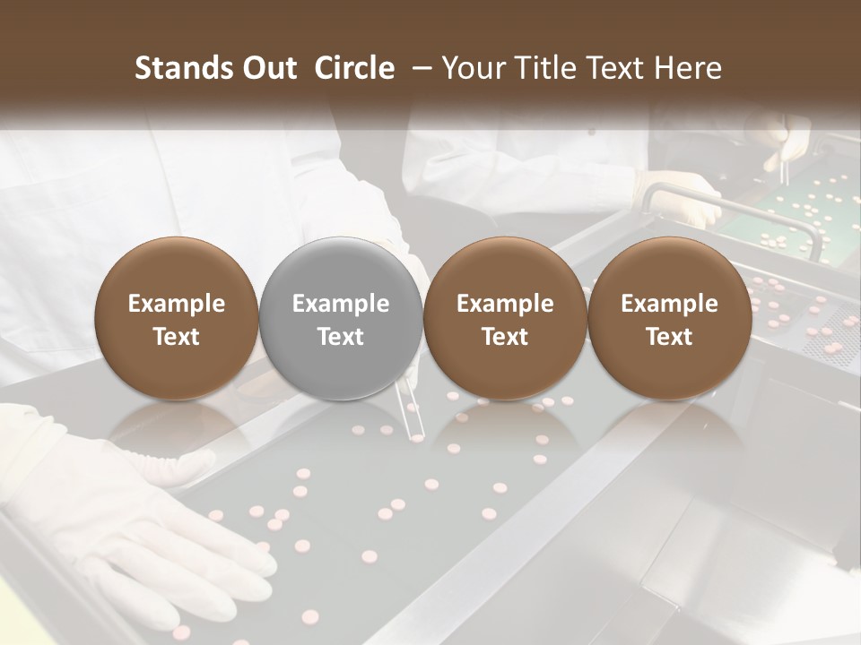 Two People In White Lab Coats Working On A Machine PowerPoint Template