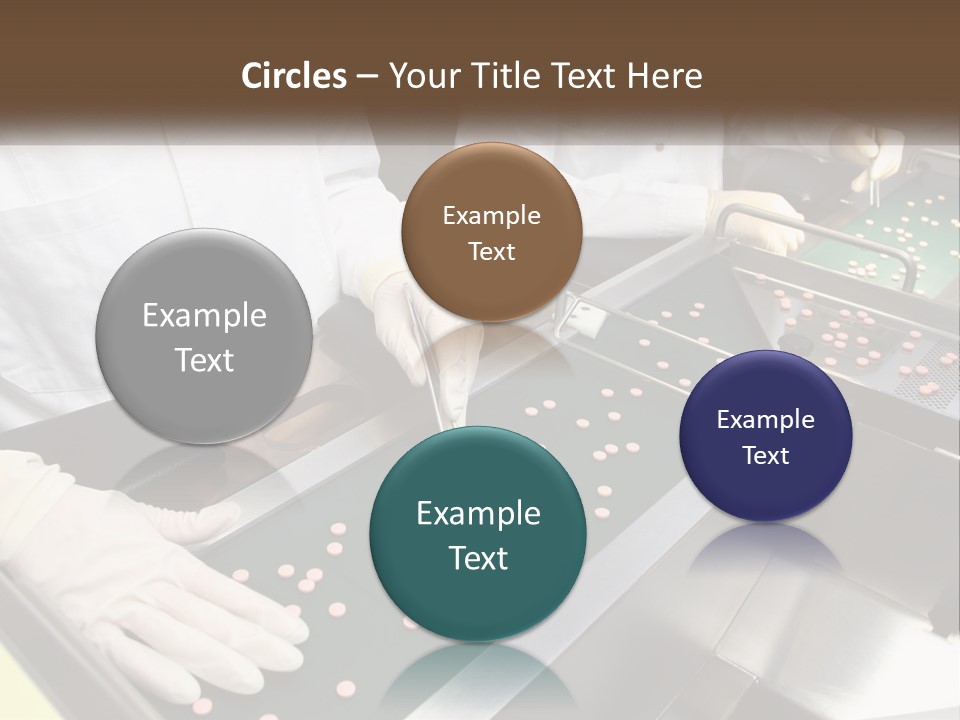 Two People In White Lab Coats Working On A Machine PowerPoint Template