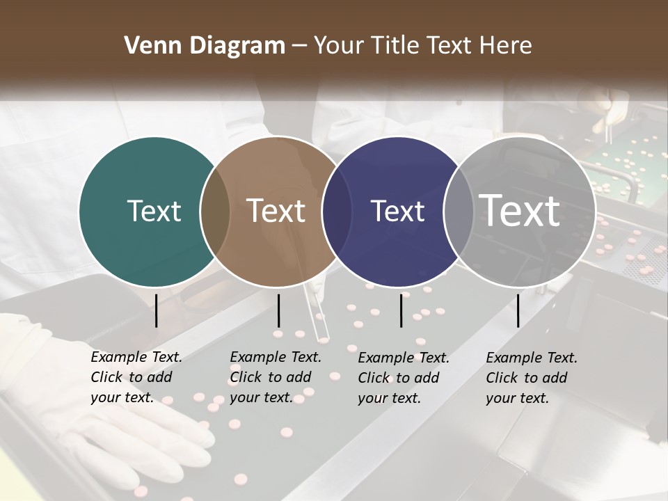 Two People In White Lab Coats Working On A Machine PowerPoint Template