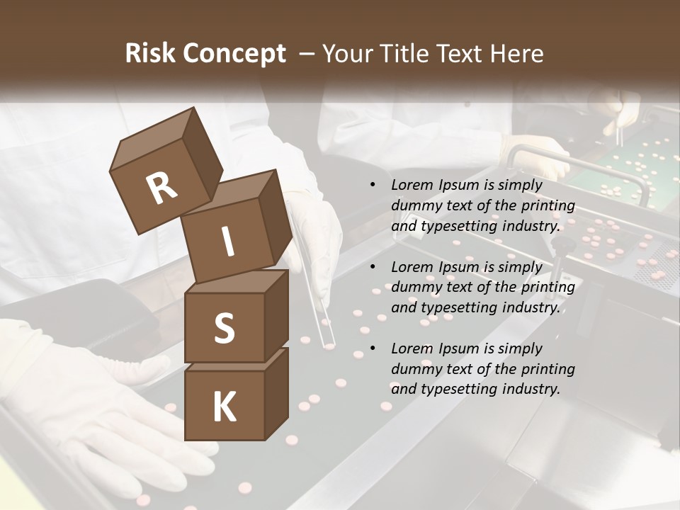 Two People In White Lab Coats Working On A Machine PowerPoint Template