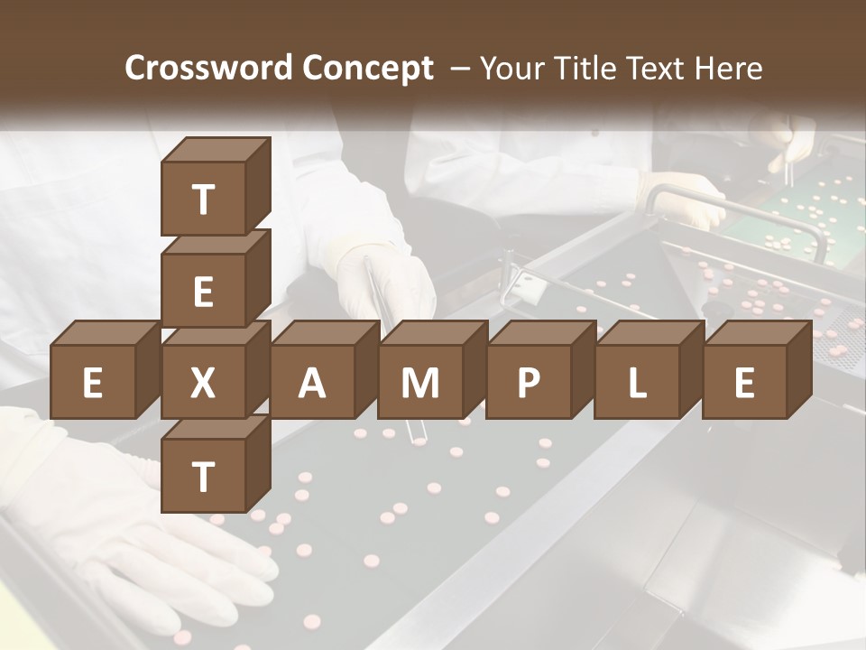 Two People In White Lab Coats Working On A Machine PowerPoint Template