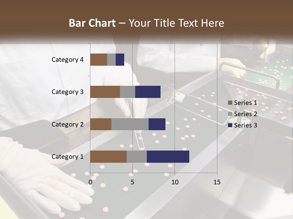 Two People In White Lab Coats Working On A Machine PowerPoint Template
