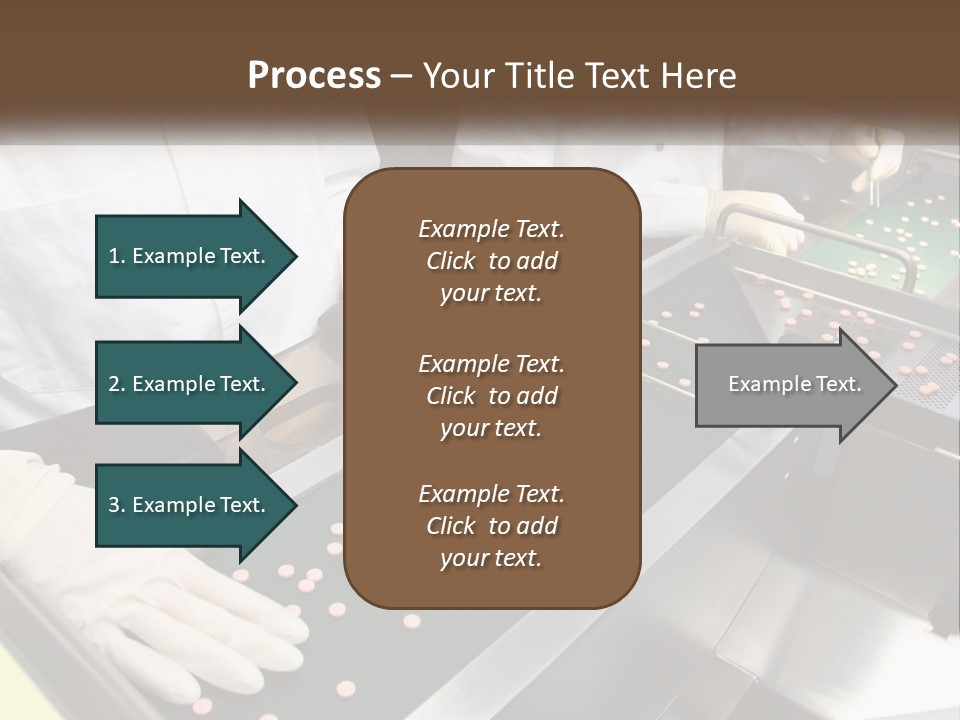 Two People In White Lab Coats Working On A Machine PowerPoint Template