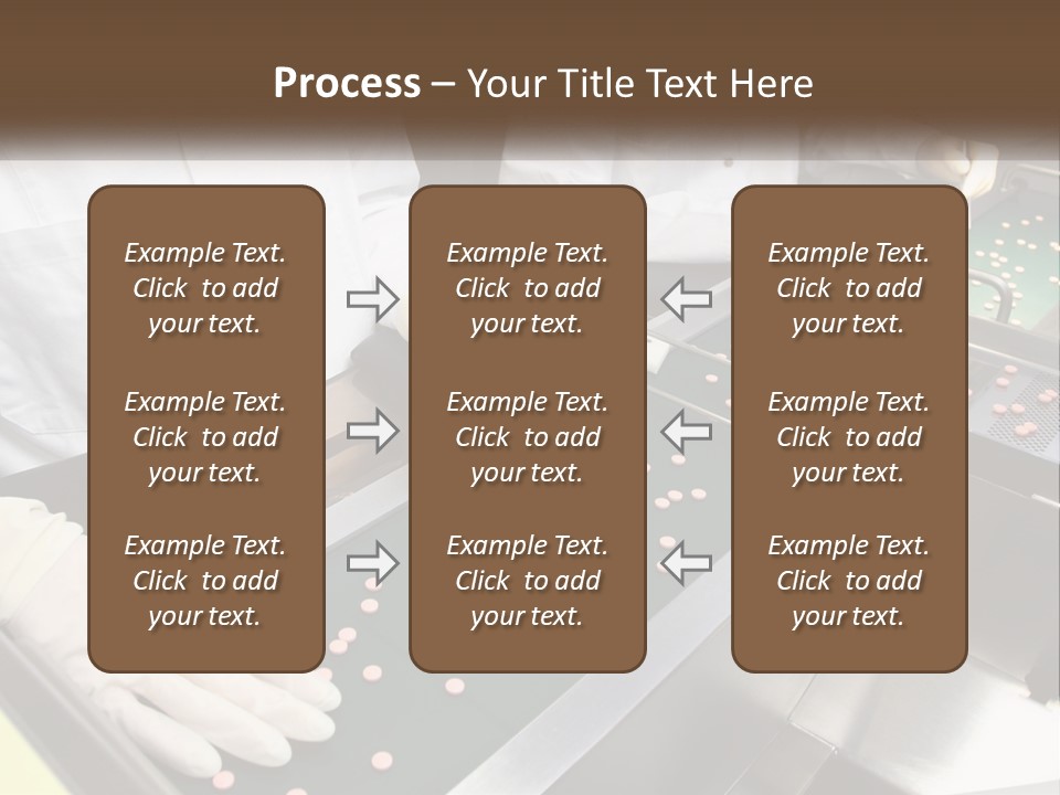 Two People In White Lab Coats Working On A Machine PowerPoint Template