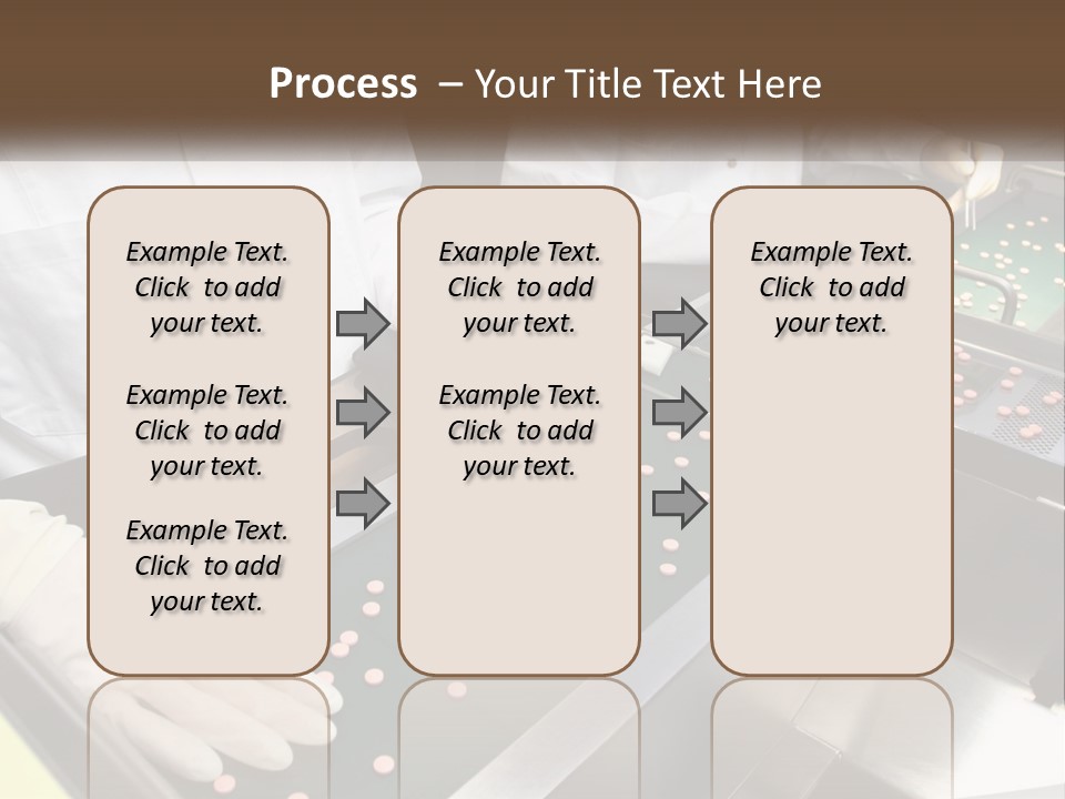 Two People In White Lab Coats Working On A Machine PowerPoint Template