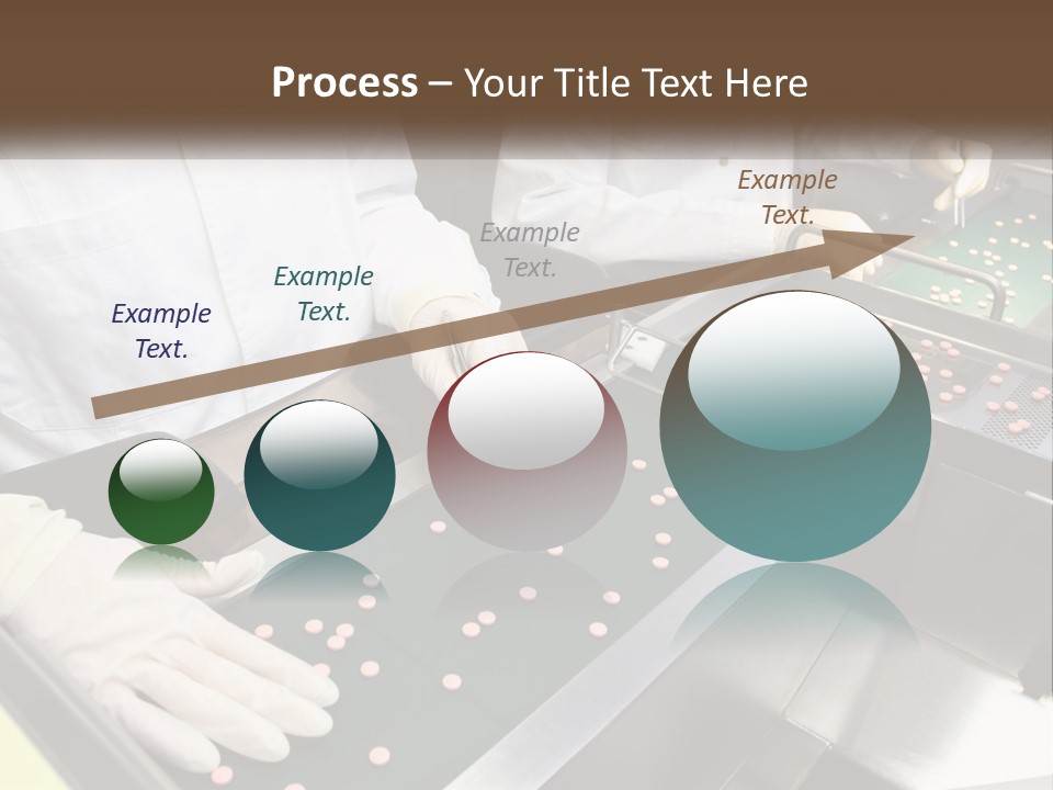 Two People In White Lab Coats Working On A Machine PowerPoint Template