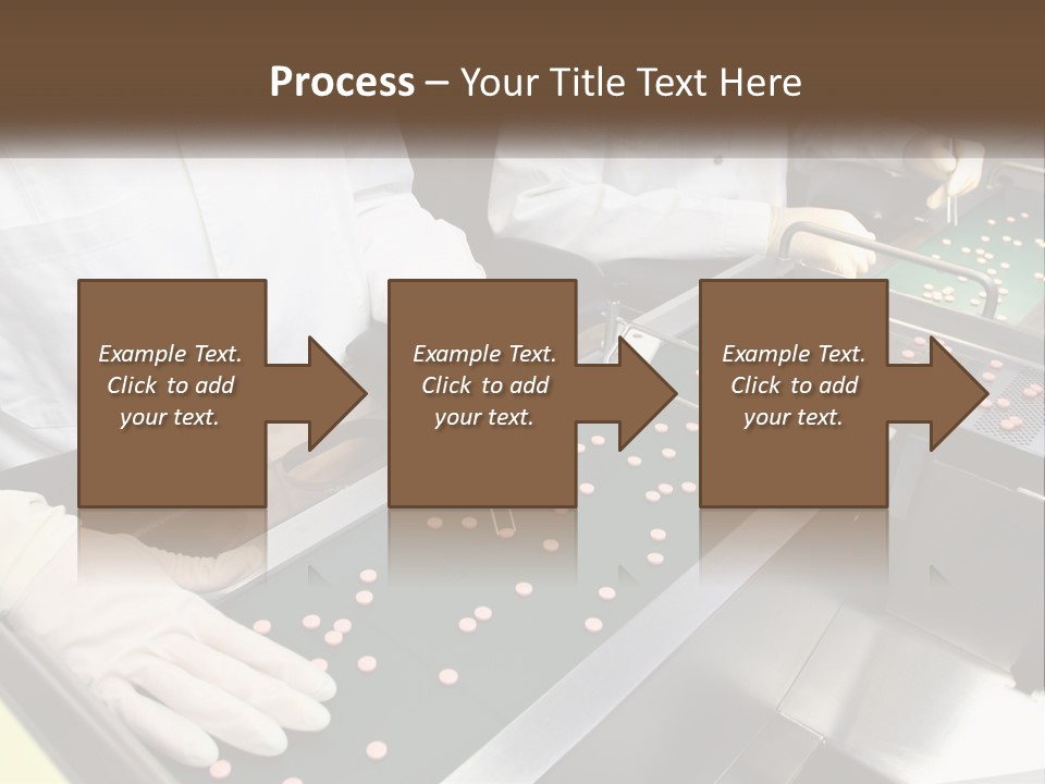 Two People In White Lab Coats Working On A Machine PowerPoint Template