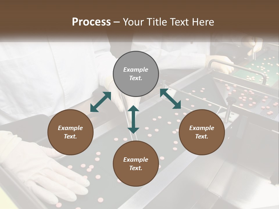 Two People In White Lab Coats Working On A Machine PowerPoint Template