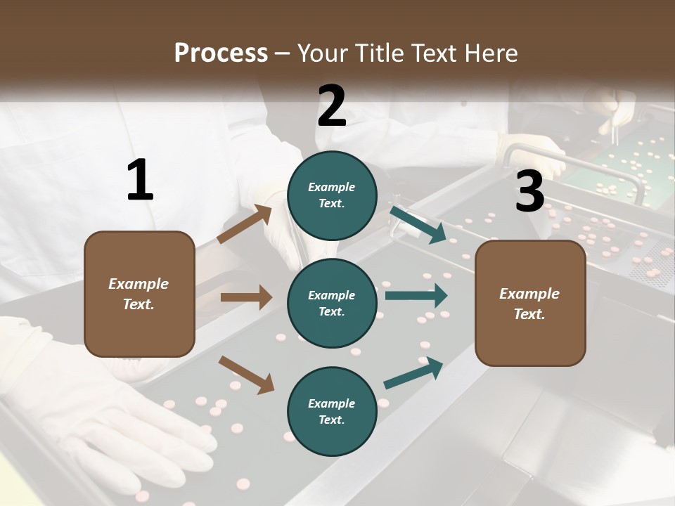 Two People In White Lab Coats Working On A Machine PowerPoint Template