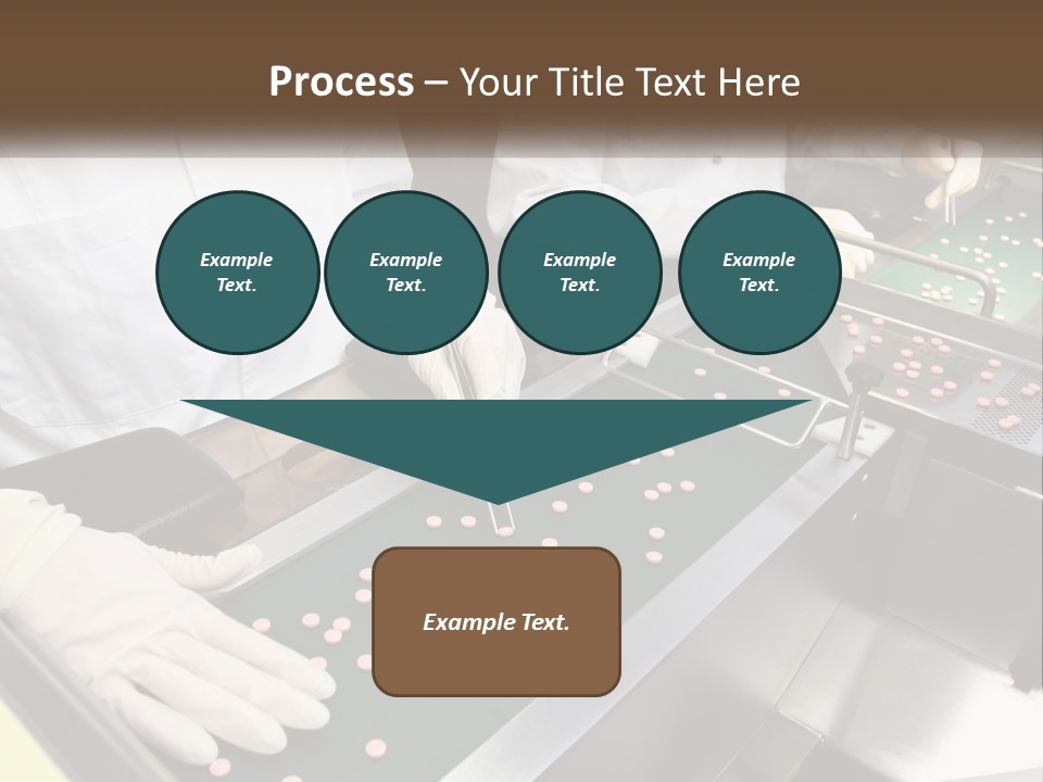 Two People In White Lab Coats Working On A Machine PowerPoint Template