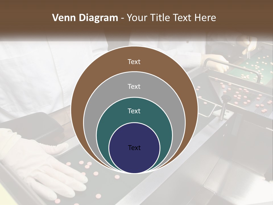 Two People In White Lab Coats Working On A Machine PowerPoint Template