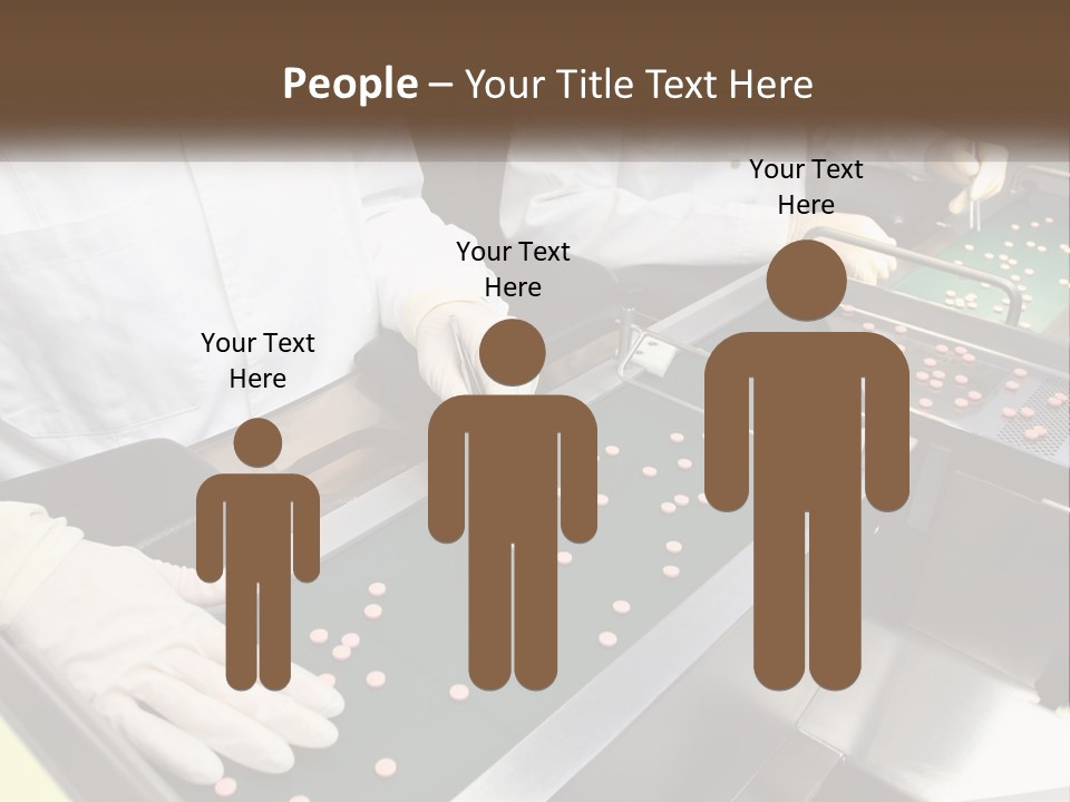Two People In White Lab Coats Working On A Machine PowerPoint Template