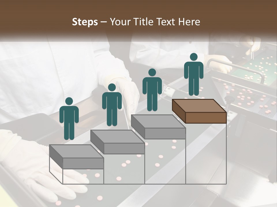 Two People In White Lab Coats Working On A Machine PowerPoint Template