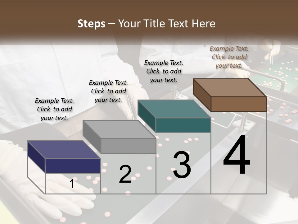 Two People In White Lab Coats Working On A Machine PowerPoint Template