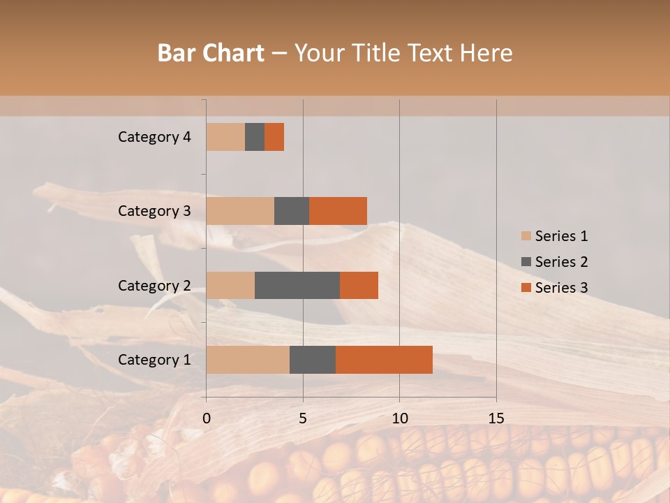 A Corn On The Cob With A Brown Background PowerPoint Template