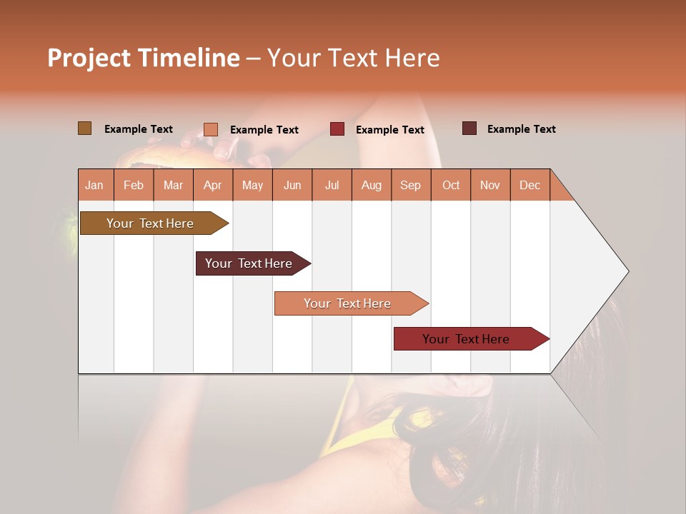 A Woman Holding A Large Hamburger Up To Her Face PowerPoint Template