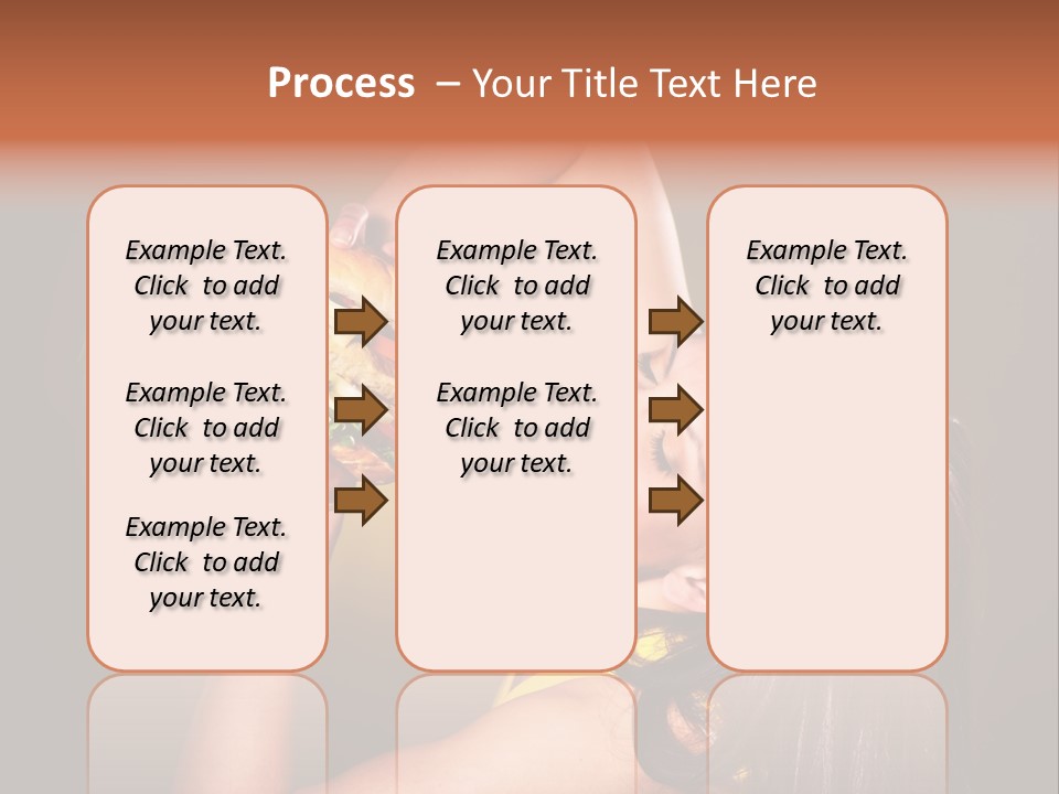 A Woman Holding A Large Hamburger Up To Her Face PowerPoint Template