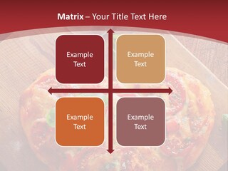 A Heart Shaped Pizza On A Cutting Board With Two Glasses Of Wine PowerPoint Template